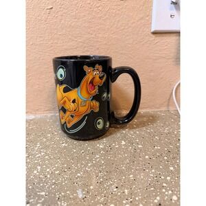 Scooby Doo Mug Black Zak Designs "Uh Roh" Graphic Coffee Cup